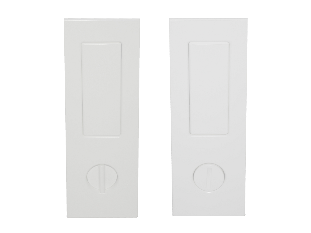 Maniglia Incasso Rettangolare Porta Scorrevole/Battente modello Duplex Nottolino Filo/Svasato Placchetta Copripresa varie finiture | Saletta - immagine 4